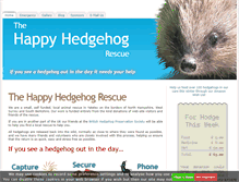 Tablet Screenshot of happyhedgehog.org.uk